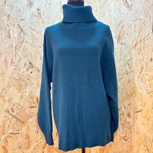 Free People Oversized Turtleneck Sweater XS | Slouchy Cozy Knit